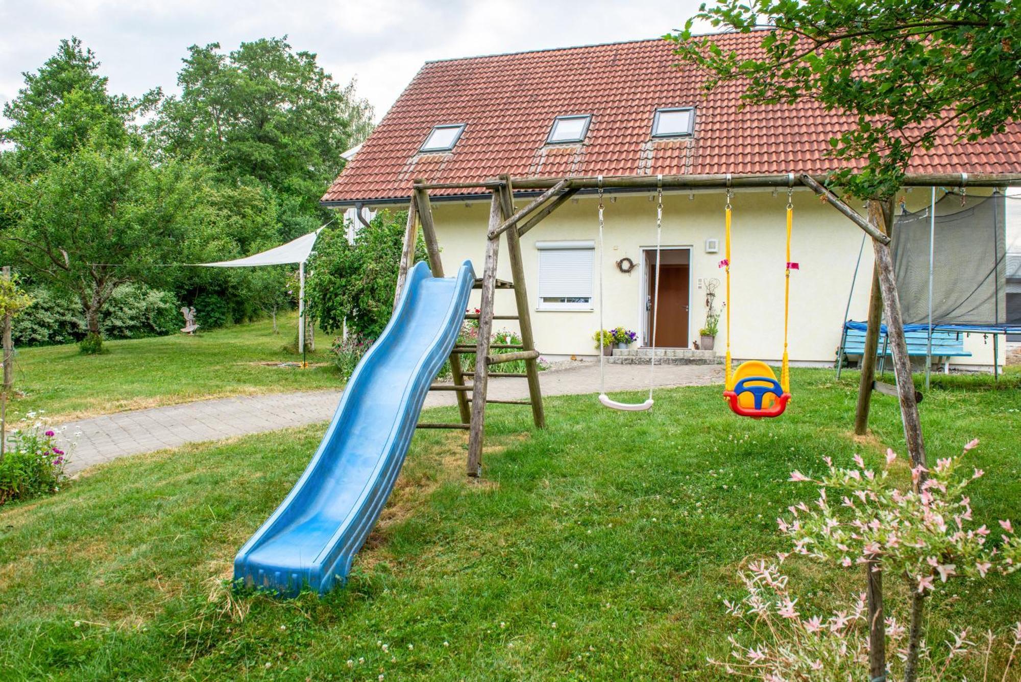 Beutenmuehle Straussenfarm Dach Owingen ภายนอก รูปภาพ