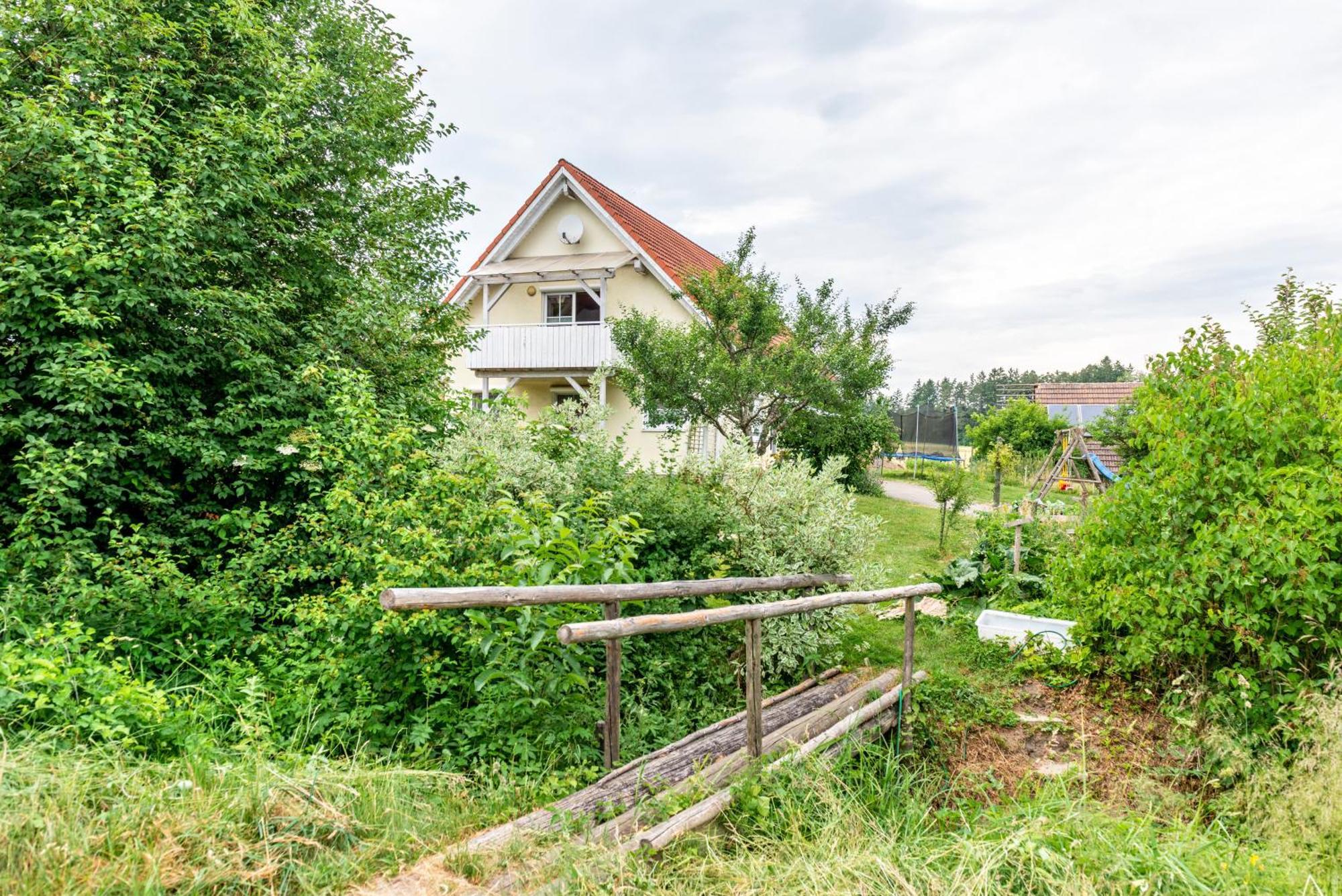 Beutenmuehle Straussenfarm Dach Owingen ภายนอก รูปภาพ